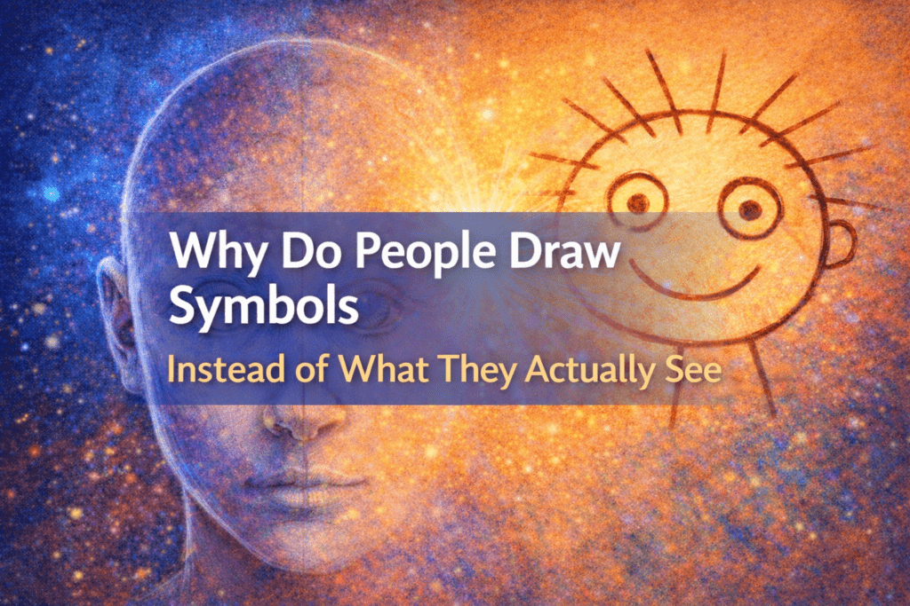 Why Do People Draw Symbols Instead of What They See?